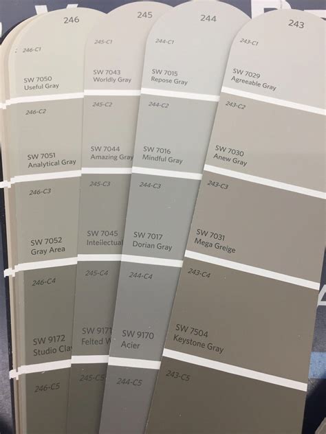 Sherwin Williams Brown Color Chart