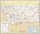 Map of the State of Montana, USA - Nations Online Project