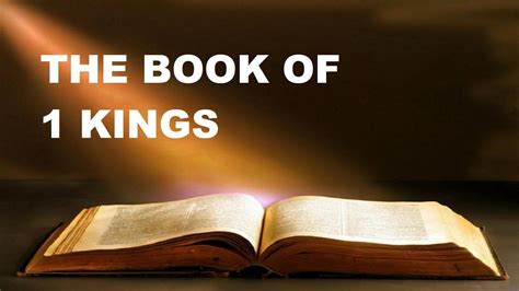 The Book Of 1 Kings Chapter 1 Verse 1 53 Old Testament The Holy Bible
