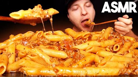 ASMR PENNE BOLOGNESE MUKBANG No Talking Eating Sounds Chill Down