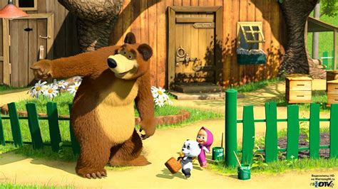 Masha And The Bear In The House Wallpapers And Images Wallpapers Masha Y El Oso Papel Pintado