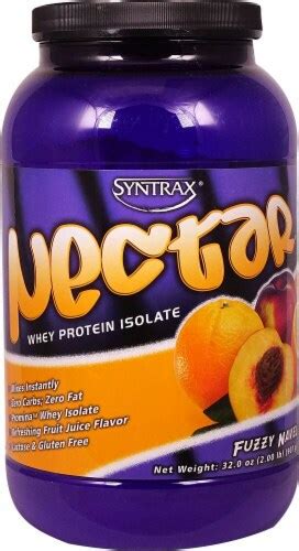 Syntrax Nectar Whey Protein Isolate Powder Fuzzy Navel 2 Lbs Frys