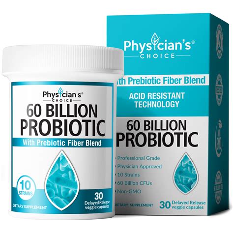 Physicians Choice 60 Billion Probiotic With Prebiotic Fiber Blend