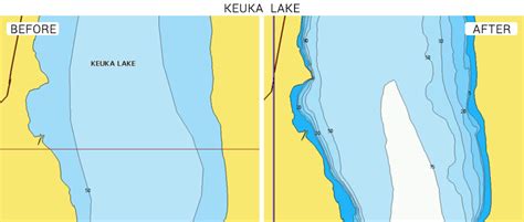 Depth Map Of Keuka Lake Boston Massachusetts On A Map