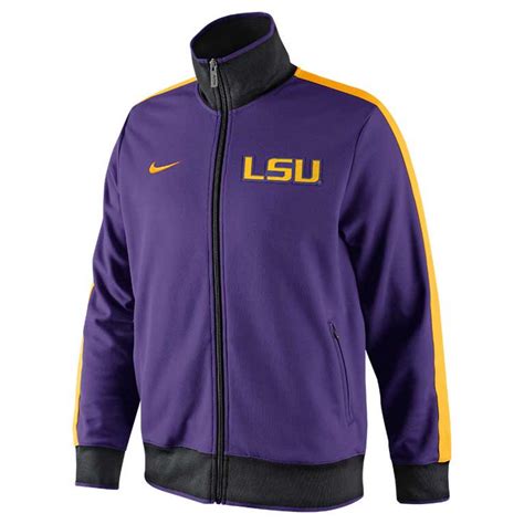 Nike Mens Lsu Tigers Fullzip Track Jacket In Purple For Men Lyst