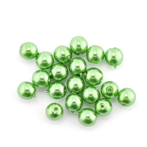 4mm Glass Beads 8320 Green Pearl The Bead Shop Nottingham Ltd