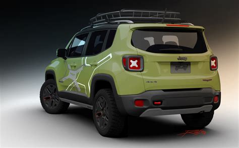 The New Jeep Renegade With Off Road Wheels Goes To The Naias