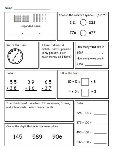 2nd Grade Math Worksheets To Print Learning Printable