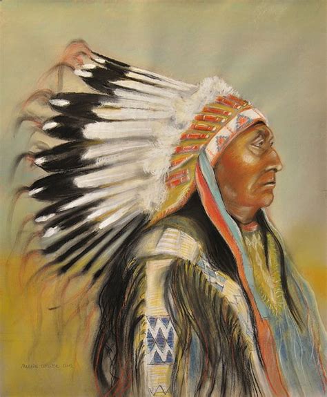 Brule Sioux Chief By Martin Gyger Via Flickr Native American Artwork