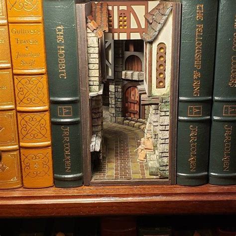 Magical Book Nook Shelf Insert Diorama In Book Nooks Magical Book Bookshelf Art