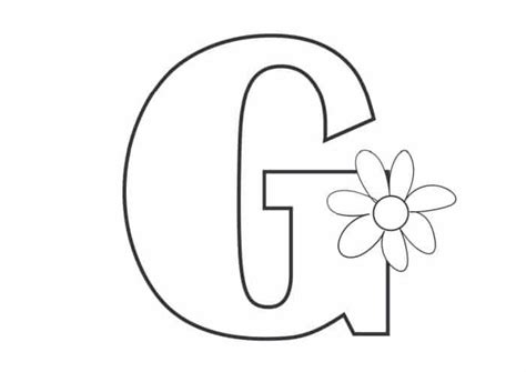 Printable Bubble Letters Flower Letter G Freebie Finding Mom Free
