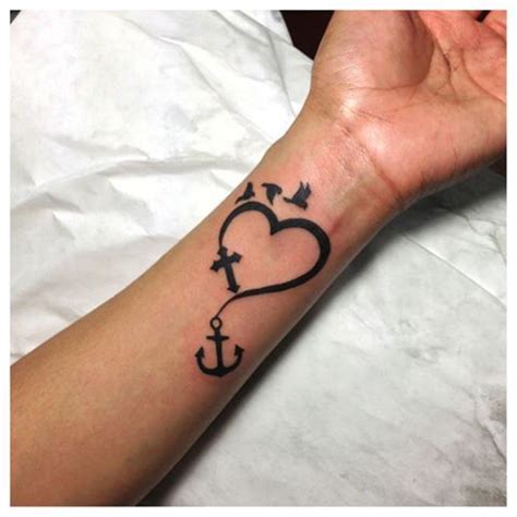 Your gram's date of birth and year of death can go well together with these lovely wings with a heart and a halo in the middle. 15 Anchor Tattoo Designs You Won't Miss | Love tattoos ...