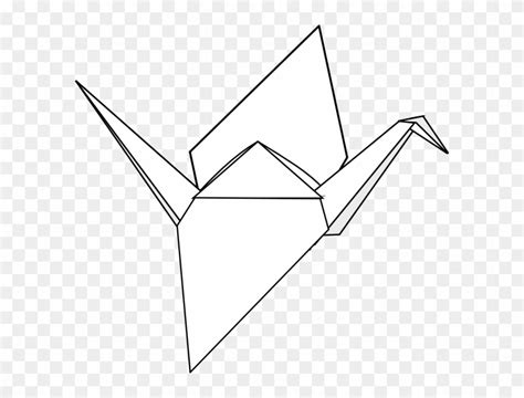 Origami Clipart Drawing Paper Crane No Background Free Transparent