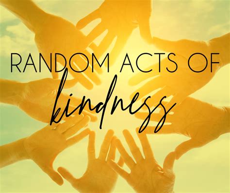 Random Acts Of Kindness Lindsey And Associates