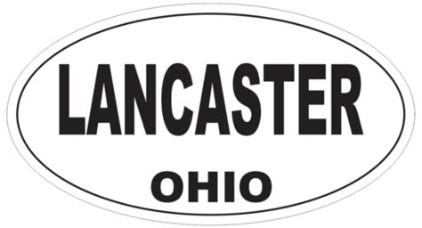 Lancaster Ohio Ovaler Stoßfänger Aufkleber Oder Helm Aufkleber D6126 Ebay