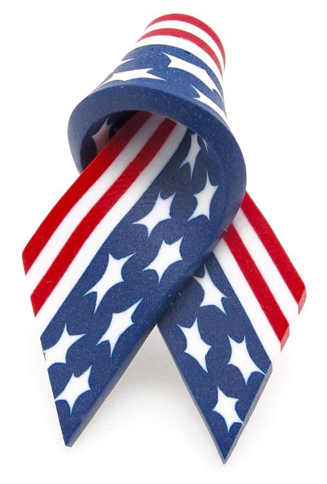 American Flag Ribbon Lapel Pin