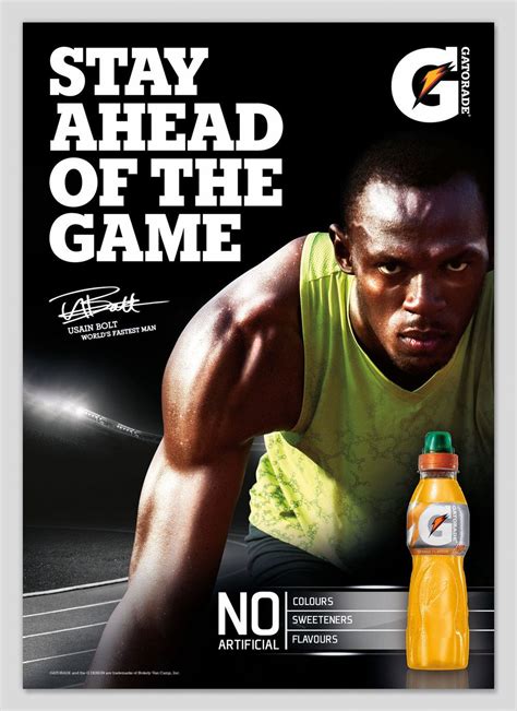 This Ad Was Created From Gatorade This Ad Includes A Famous Person