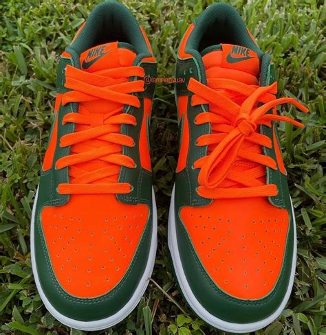 Nike Dunk Low Miami Hurricanes Dd1391 300 Release Date Sneakerfiles