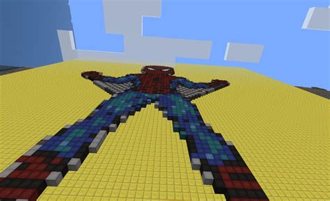Pixel Art Spiderman Minecraft Project