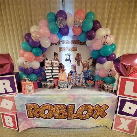 Cumpleaños De Roblox Para Niñas Hasgdh