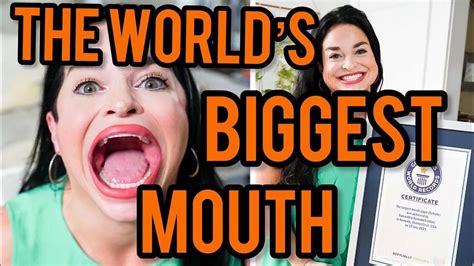 The Worlds Biggest Mouth Belongs To Samantha Ramsdell Viral Tiktok Star Comedian And Singer