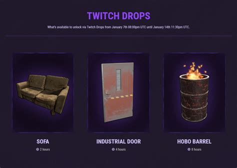 Slideshow All Rust Twitch Drops