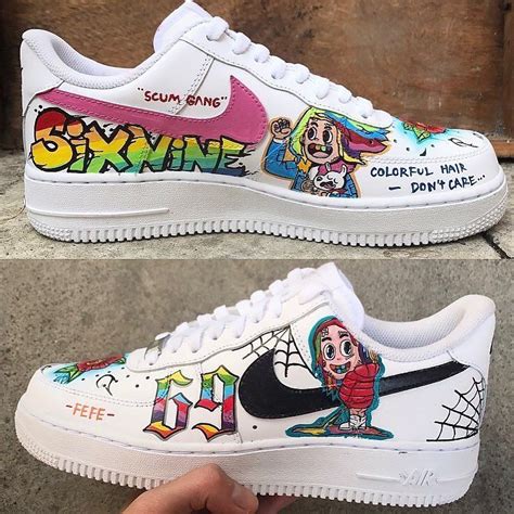 Nike Air Force 1 Custom “6ix9ine” @color__thug Do you like sneakers