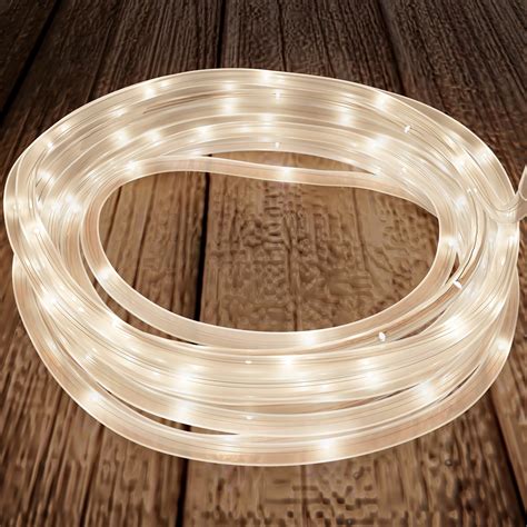 Outdoor Solar Rope Light Solar Powered Cable String 100 Led Lights