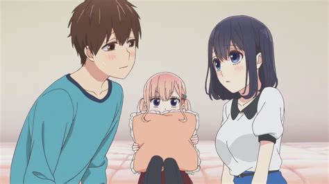 yukari kiss misaki in front of lilina koi to uso [episode 3] neko animado memes de anime