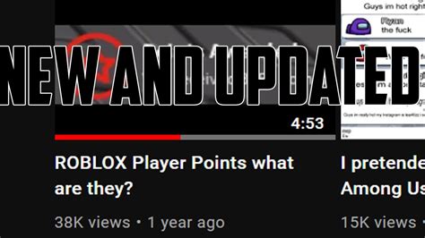Roblox Player Points What Are They 2021 Version Remake Youtube