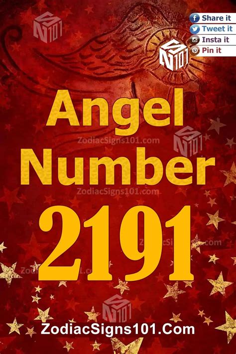 2191 Angel Number Spiritual Meaning And Significance Zodiacsigns101