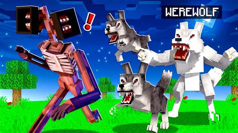Morphing Into Werewolves To Fight Scps In Minecraft Youtube