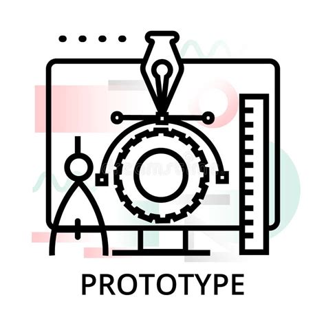 Prototype Icon In Flat Style Startup Vector Illustration On White