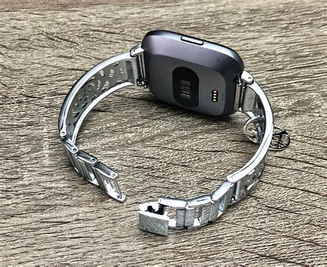 FITBIT VERSA Watch Band Silver Fitbit Versa 2 Band For Women Silver