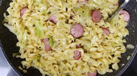 Polska Kielbasa With Cabbage And Egg Noodles Allrecipes Cabbage And