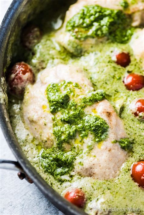 creamy pesto chicken easy recipe the endless meal®