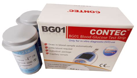 Contec Bg Blood Glucose Monitor With Lancets And Test Strips Health