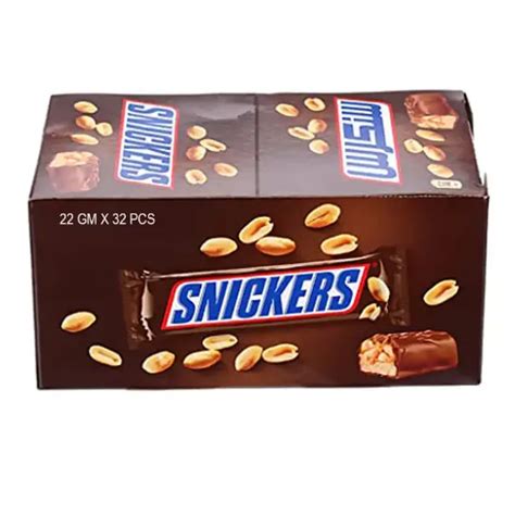 Snickers Chocolate Bar 22gm X 32 Pieces Box Online Shopping