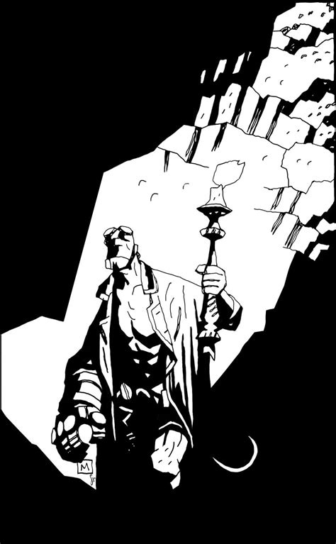 Tonight Im All About Mike Mignola And Hellboy Comics Illustration