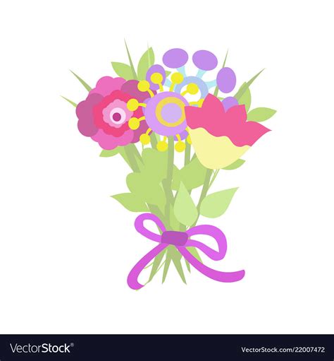 Beautiful Decorative Bouquet Royalty Free Vector Image