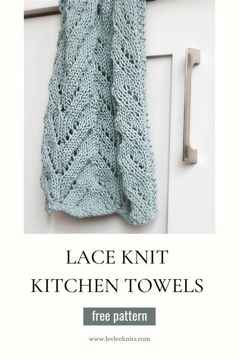 Lace Knit Kitchen Towel Pattern Leelee Knits