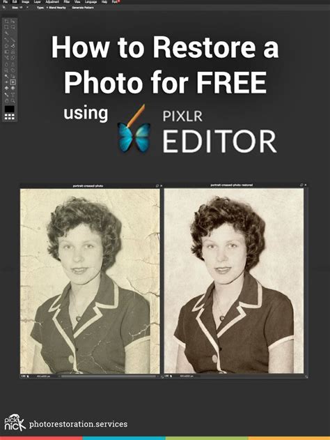 How To Restore A Photo Using Pixlr Photo Restoration Photo Old
