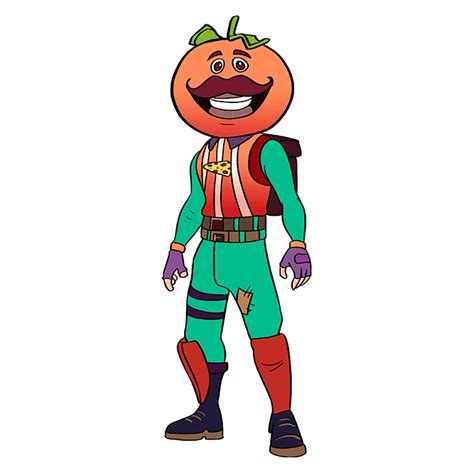 How To Draw Tomato Head Fortnite Skin Fortnite Characters Drawing And