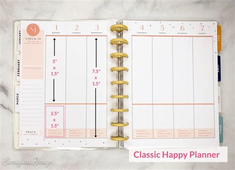 2021 Weekly Planner Inserts For Happy Planner Classic Set No 3 Paper