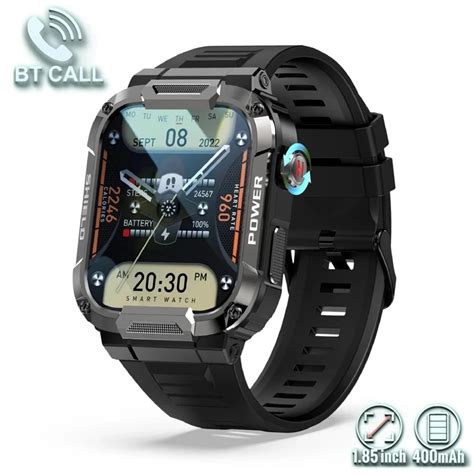rugged military smart watch men for xiaomi android ios ftiness watches ip68 waterproof 1 85