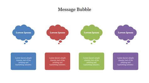 Editable Message Bubble Powerpoint Presentation Template