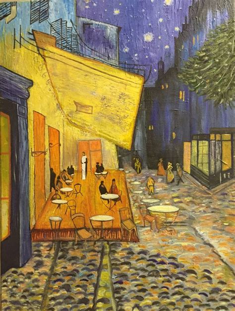 Reproduction Vincent Van Gogh Terrasse Du Caf Le Soir Painting By