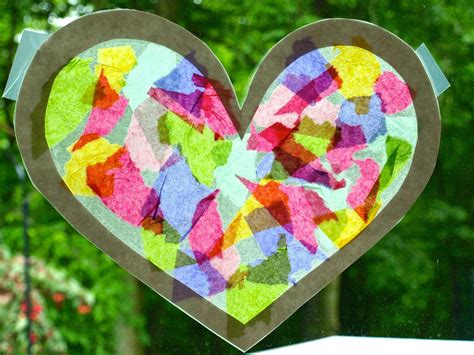 Tissue Paper Stained Glass Craft Tutorial Create With Claudia