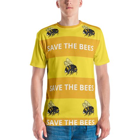Save The Bees Striped T Shirt Ento Store
