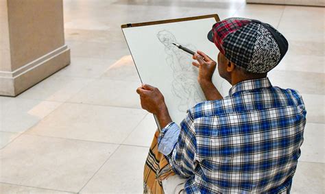 Artist Doing A Sketch On A Canvas Image Free Stock Photo Public
